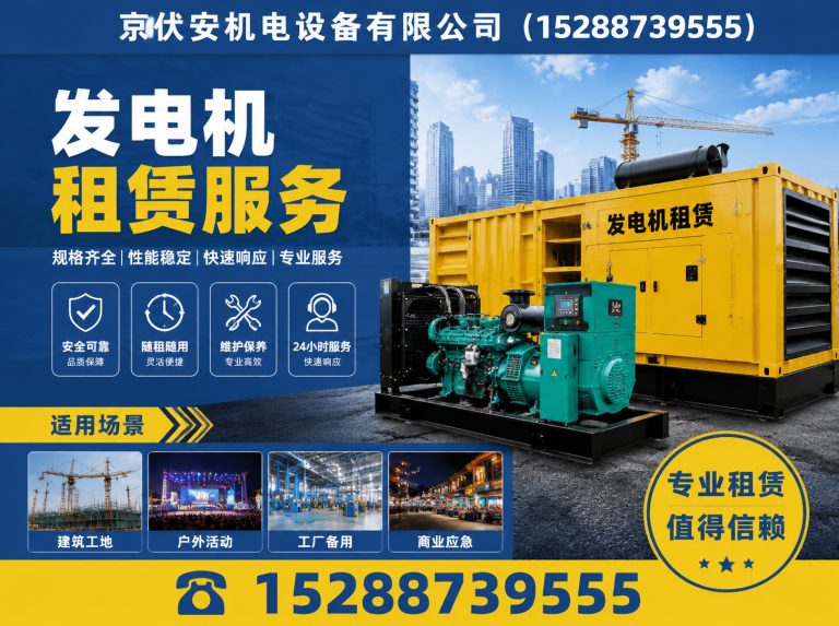 石嘴山发电机租赁展示图